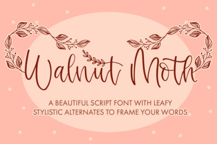 Walnut Moth Font Download