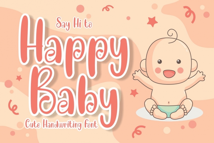 Happy Baby Cute Font Font Download