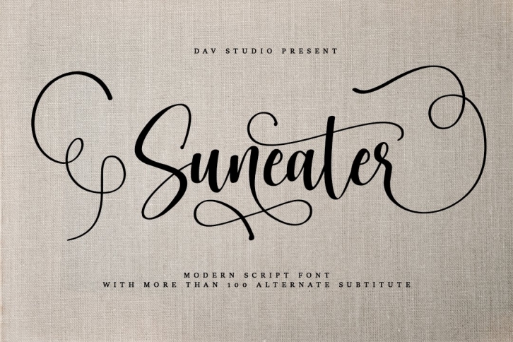 Suneater - Modern Script Font Font Download