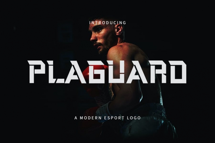 Plaguard - A Modern Esport Typeface DR Font Download