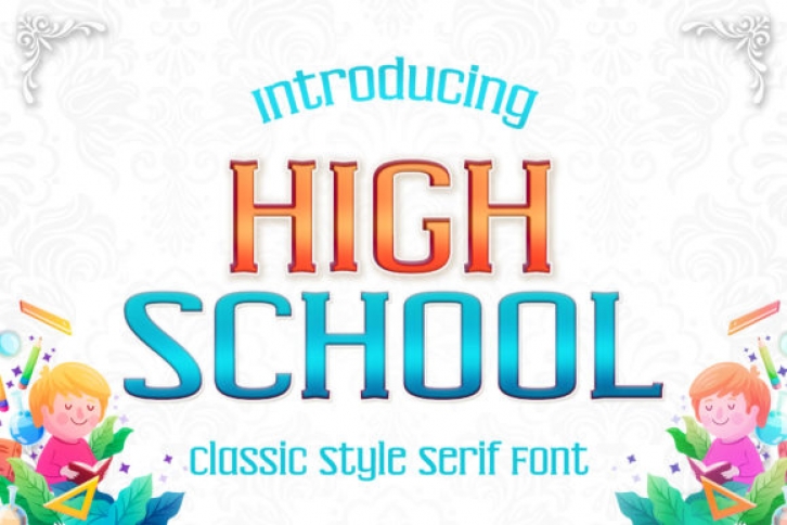 High School Font Download