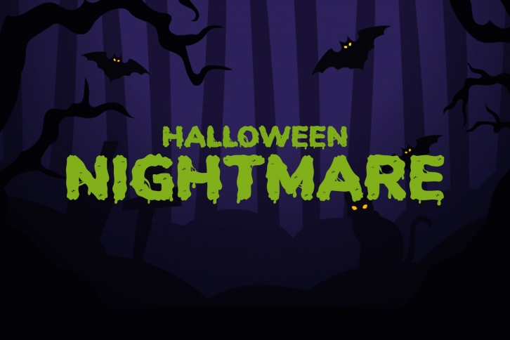 Halloween Nightmare - Spooky Display Font Font Download