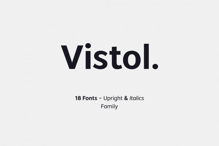 Vistol Sans - Full Family Special Price! Font Download