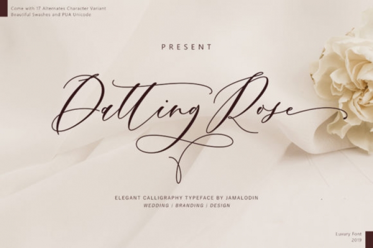 Datting Rose Script Font Download
