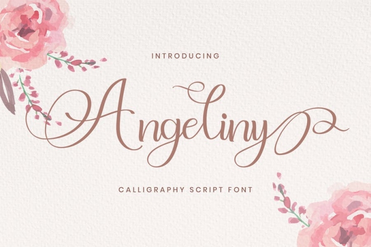 Angeliny - Calligraphy Font Font Download
