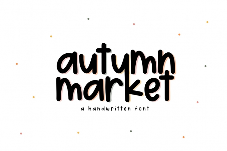 Autumn Market - A Handwritten Font Font Download