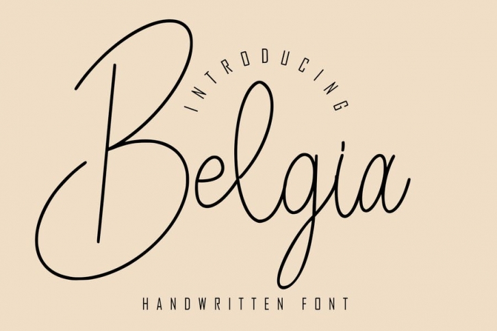 Belgia Handwrittten Script Font Font Download