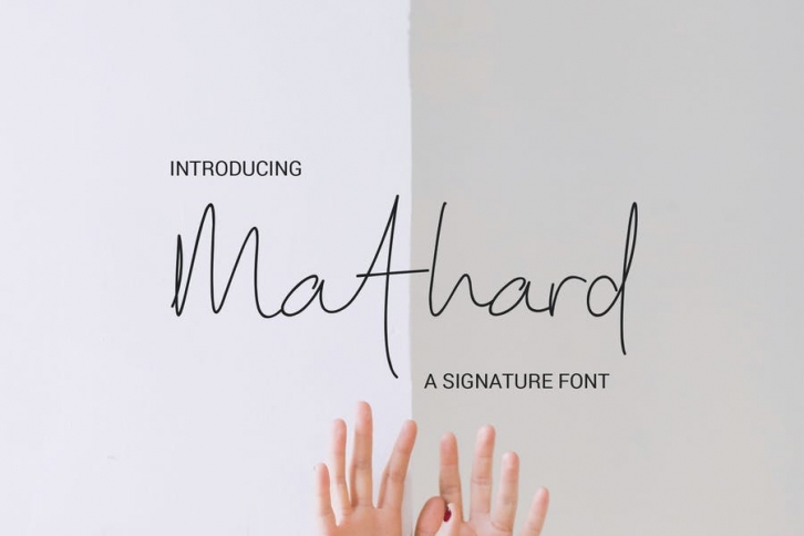 Mathard Signature Font Font Download