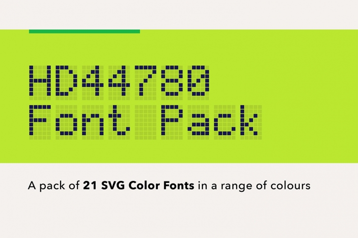 SB Liquid HD44780 LCD Color Font Pack Font Download