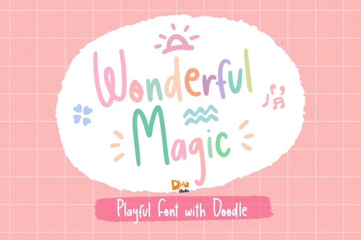 Wonderful Magic - Playful Handwritten Font Font Download