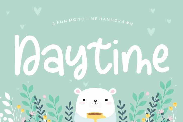 Daytime Fun Monoline Handdrawn Font Font Download