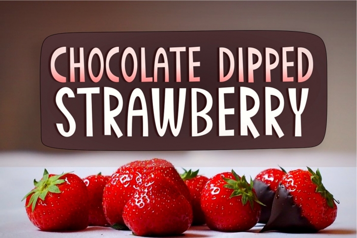 Chocolate Dipped Strawberry Font Download