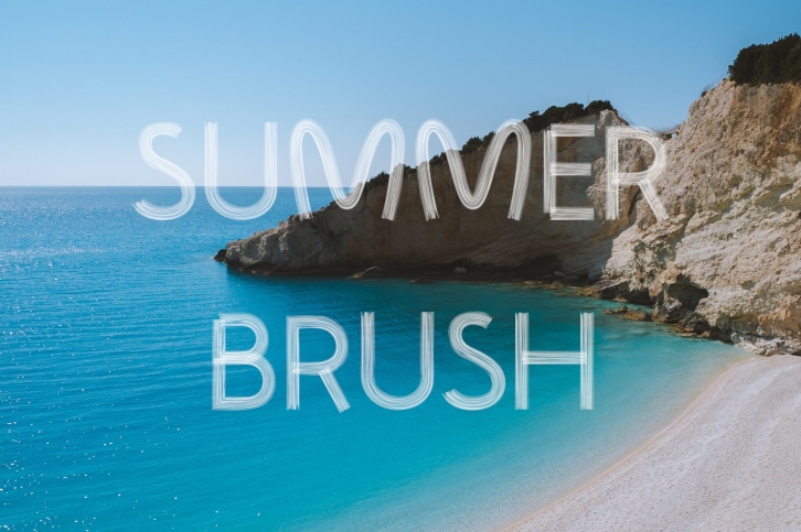 White Summer Brush Font Font Download