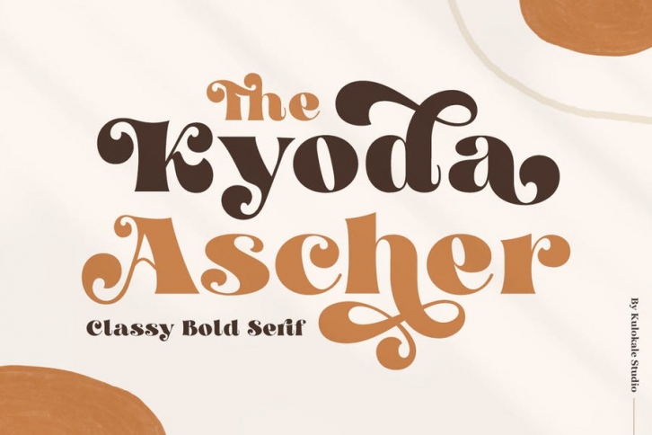 Kyoda Ascher - Bold Serif Font Font Download