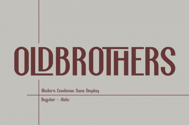 Oldbrothers Condense Sans Font Download