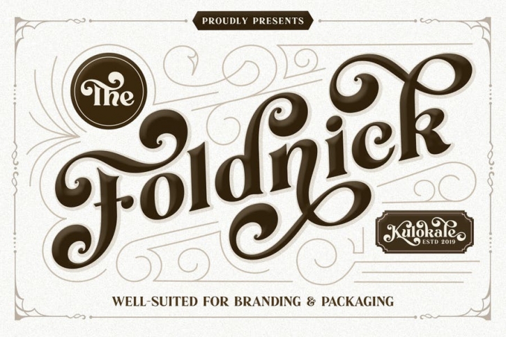 The Foldnick - Vintage Serif Font Font Download