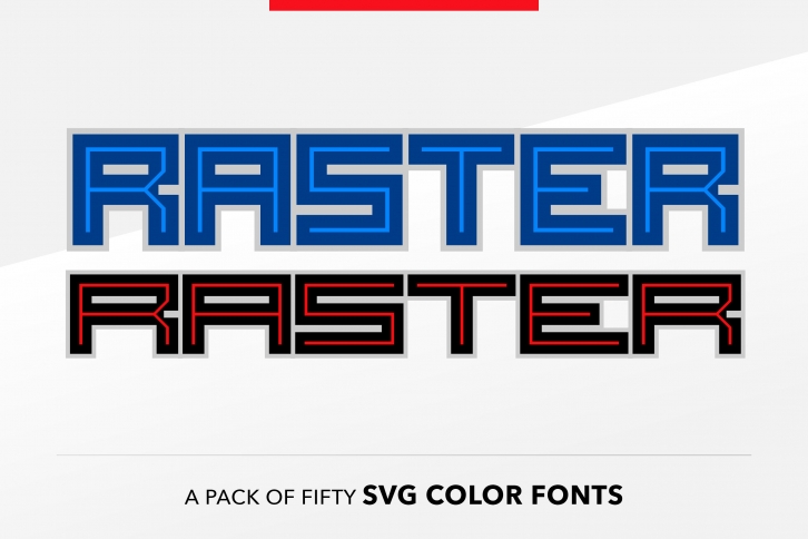 SB Raster Color - SVG Color Font Pack Font Download