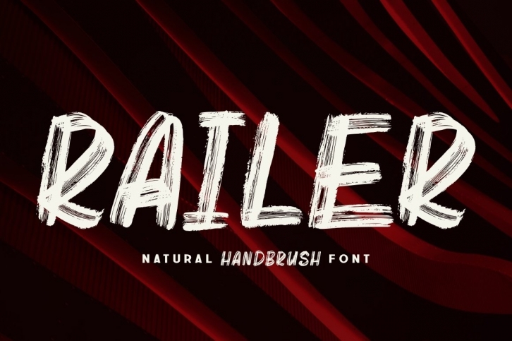 Railer | Handbrush Font Font Download