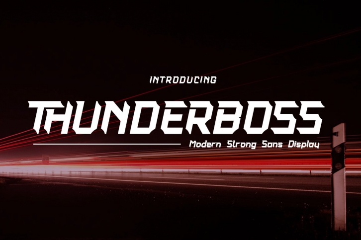Thunderboss Modern Strong Sans Font Download