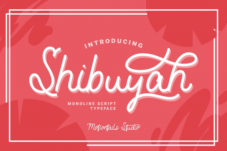 Shibuyah Monoline Font Download
