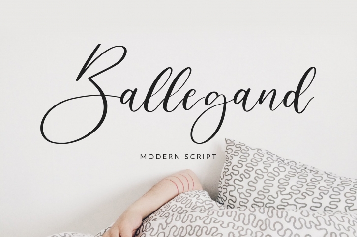 Ballegand Modern Script Font Font Download