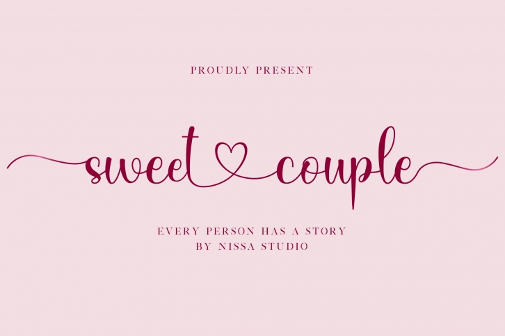 Sweet Couple - Lovely Script Font Font Download
