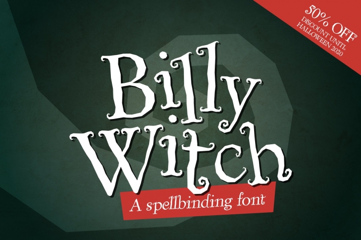 Billy Witch - a spellbinding swirly serif font Font Download