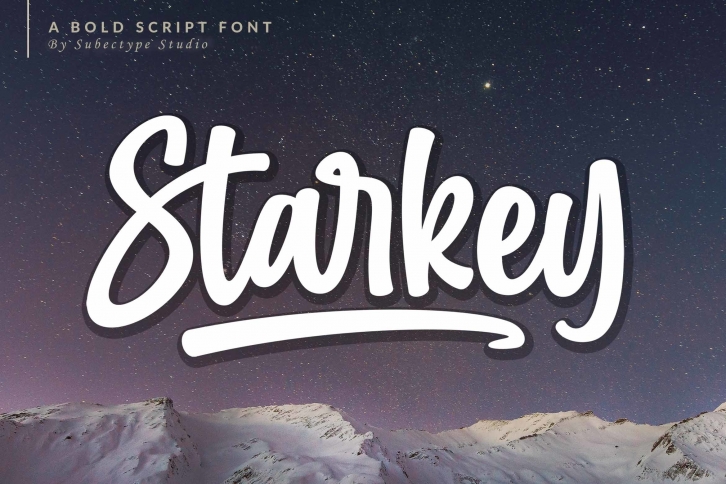 Starkey - Bold Script Font Font Download