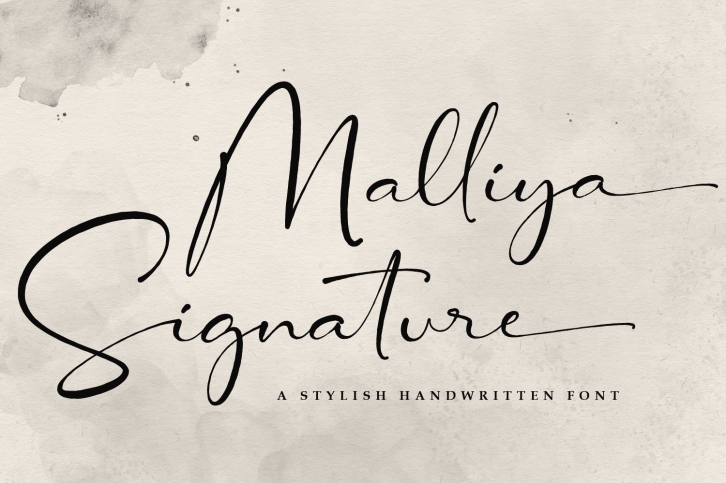 Malliya Signature Script Font Download