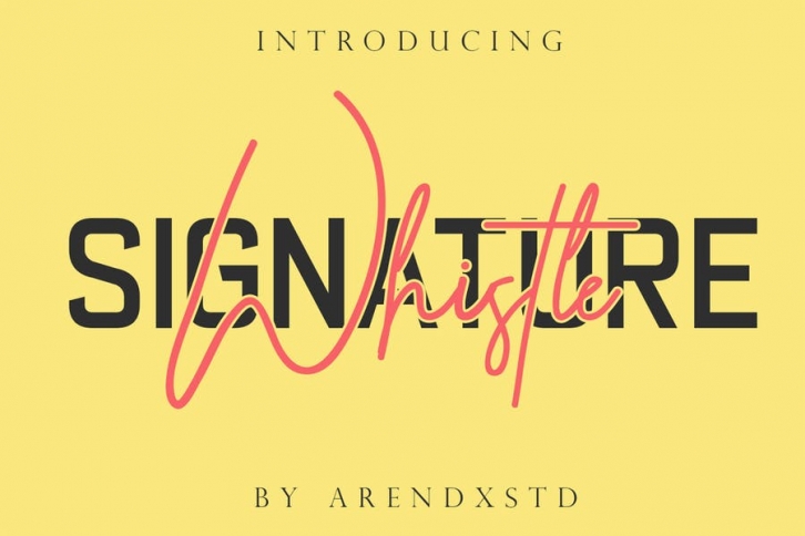 Whistle Casual Signature Font Download