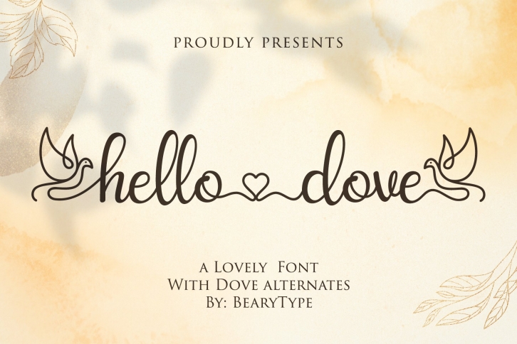 hello dove Font Download
