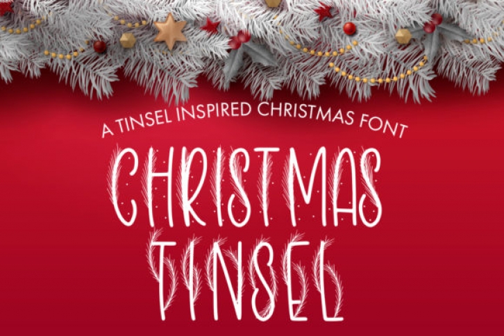 Christmas Tinsel Font Download