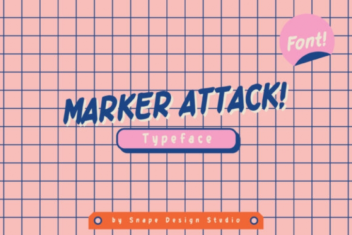 Marker Attack Font Download