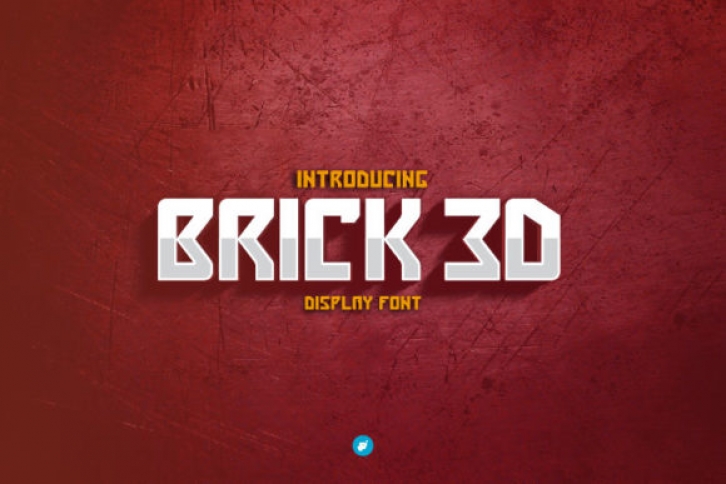 Brick 3D Font Download