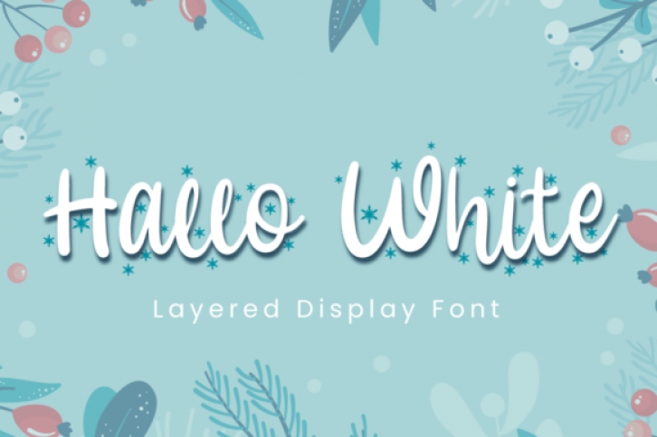 Hallo White Font Download