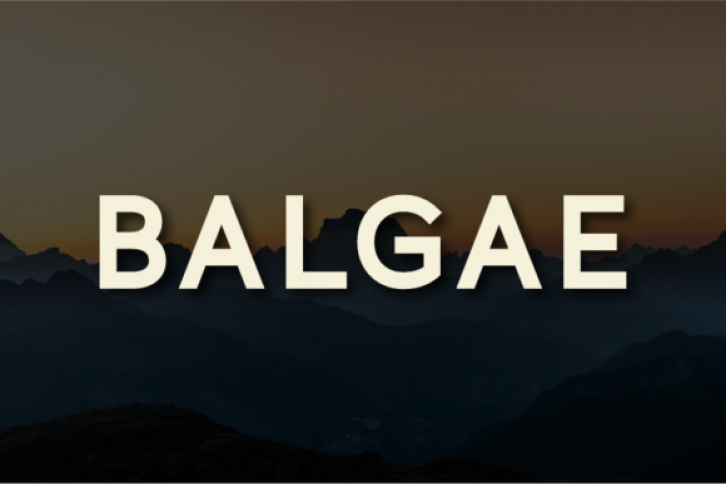 Balgae Font Download