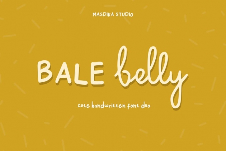 Bale Belly Cute Handwritten Font Duo Font Download