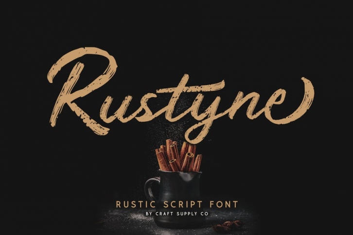 Rustyne - Rustic Script Font Font Download