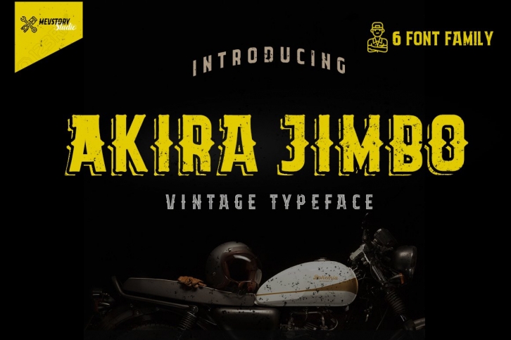 Akira Jimbo | Vintage Typeface Font Download