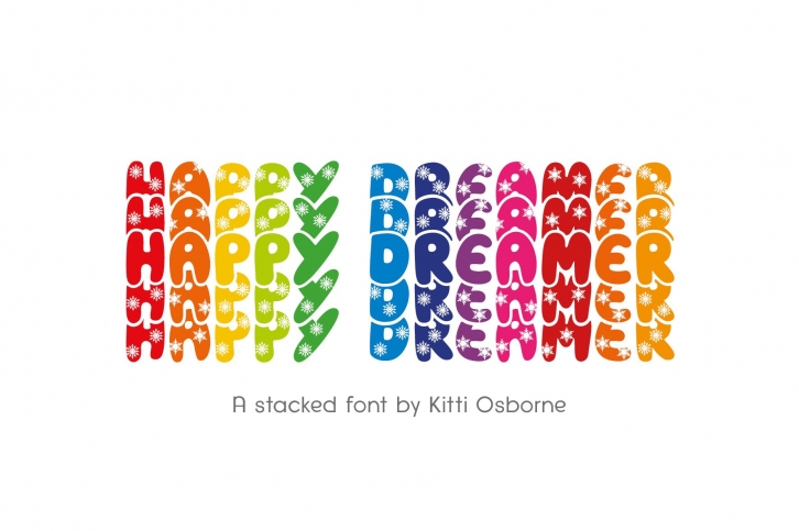 Happy Dreamer Stacked Font Download