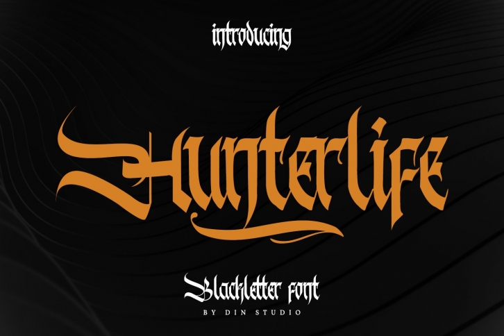 Hunterlife-Blackletter Font Font Download