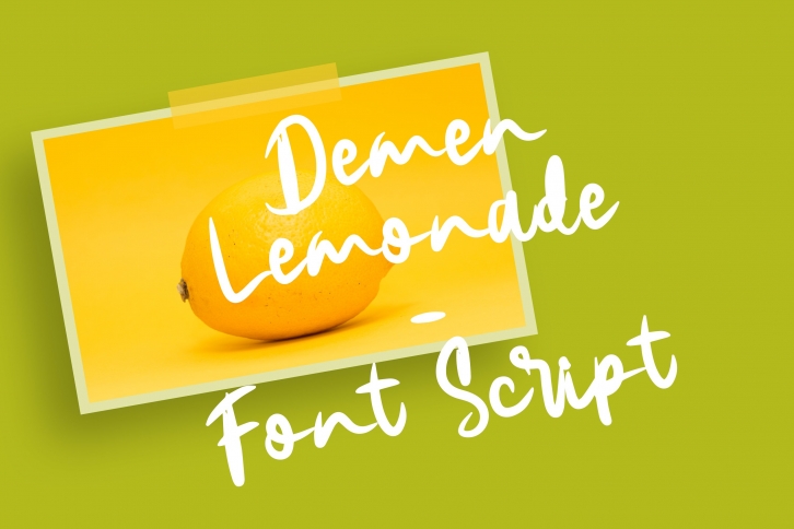 Demen Lemonade v2 Font Script Font Download