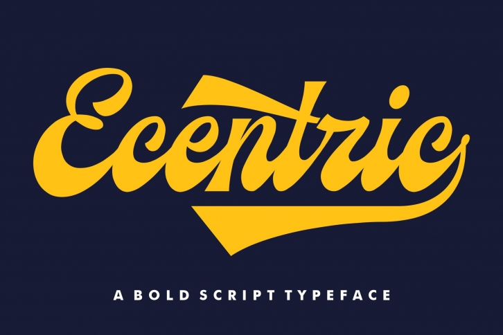 Ecentric | Vintage Script Font Download