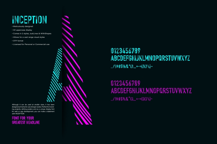 INCEPTION Font for Your Greatest Headline Font Download