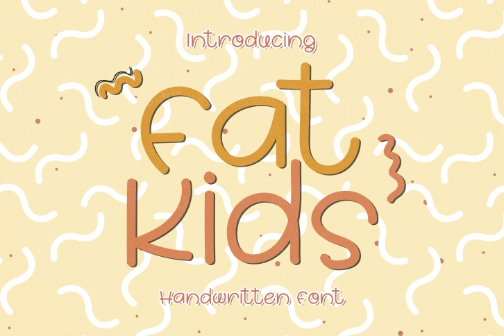 Fat Kids - A Chubby Handwritten Font Font Download