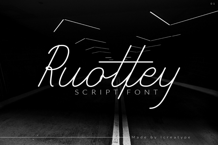 Ruottey - script Font Download