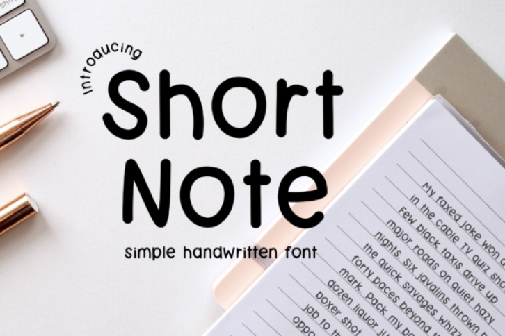 Short Note Font Download