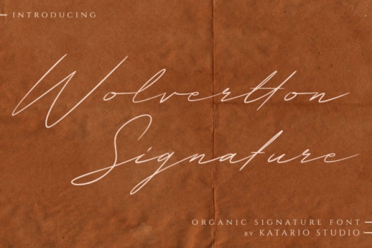 Wolvertton Signature Font Download