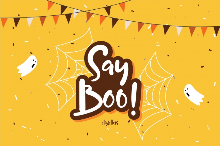 Say Boo! Halloween EXTRA BONUS Font Download
