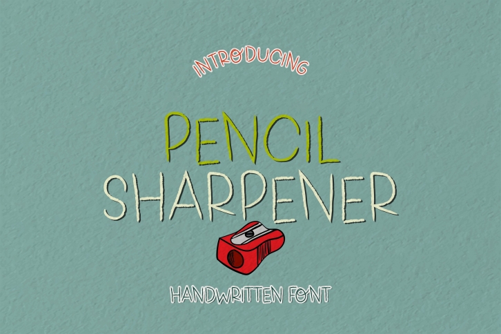 Pencil Sharpener - A Pencillike Handwritten Font Font Download